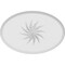 Ekena Millwork Standard Dalton Spiral Rosette With Rounded Edge, 5"W x 3 1/4"H x 3/4"P ROSP050X033X075DAL14 - alternate 4